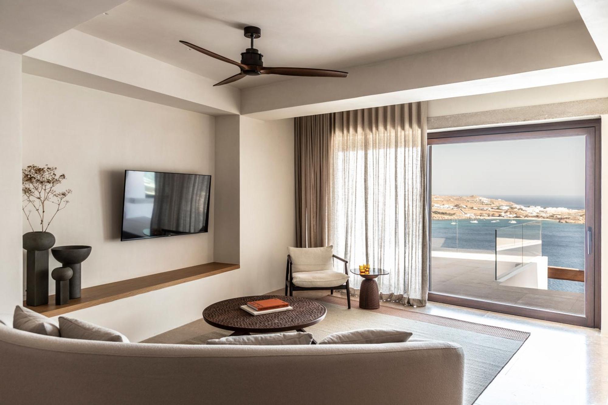 The Skyvilla Mykonos - A Landmark Property With Breathtaking Views Of The Psarou Bay Mykonos Town Zewnętrze zdjęcie